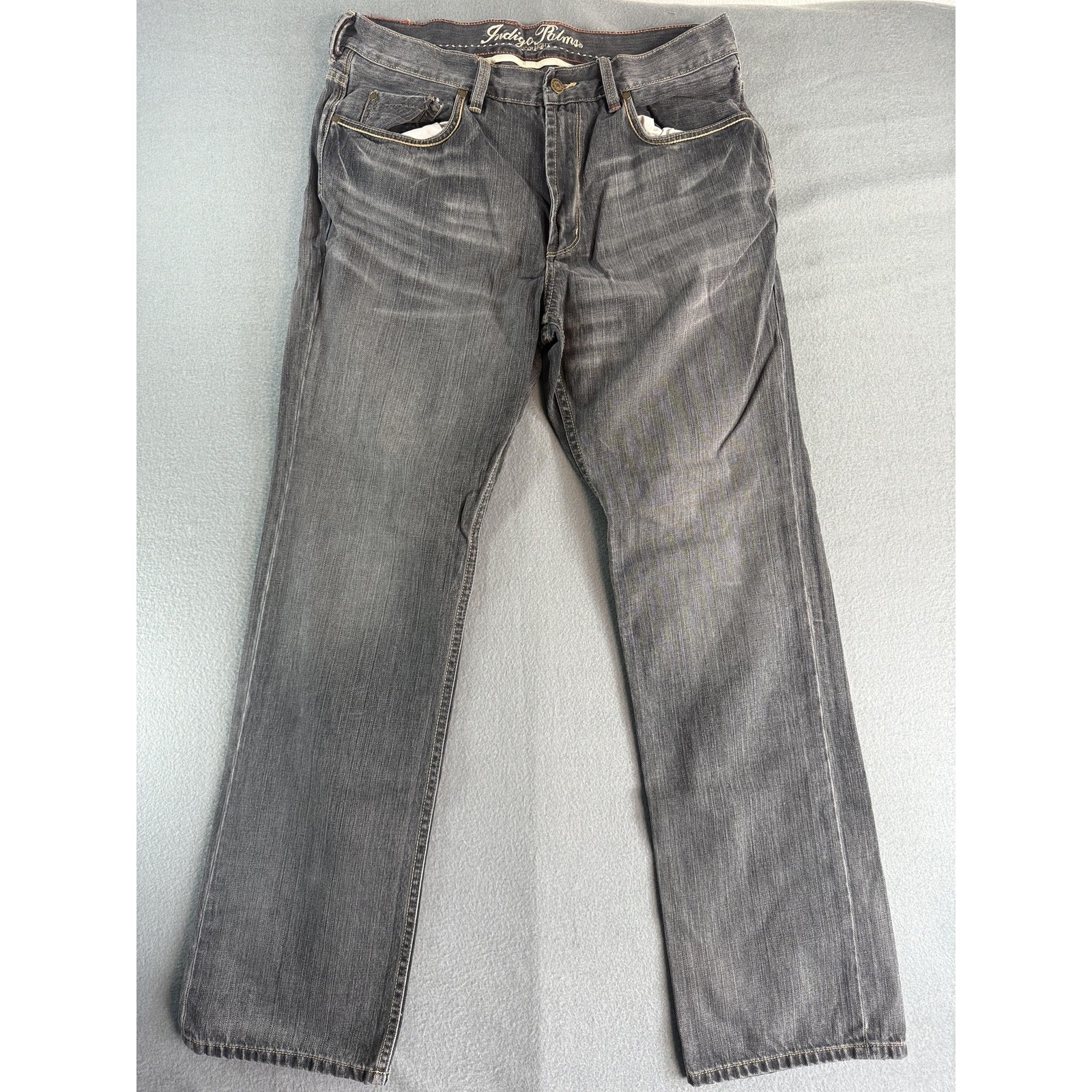 Tommy Bahama Indigo Palms Classic Fit Jeans Mens 36x34 Grey Straight Denim Pants